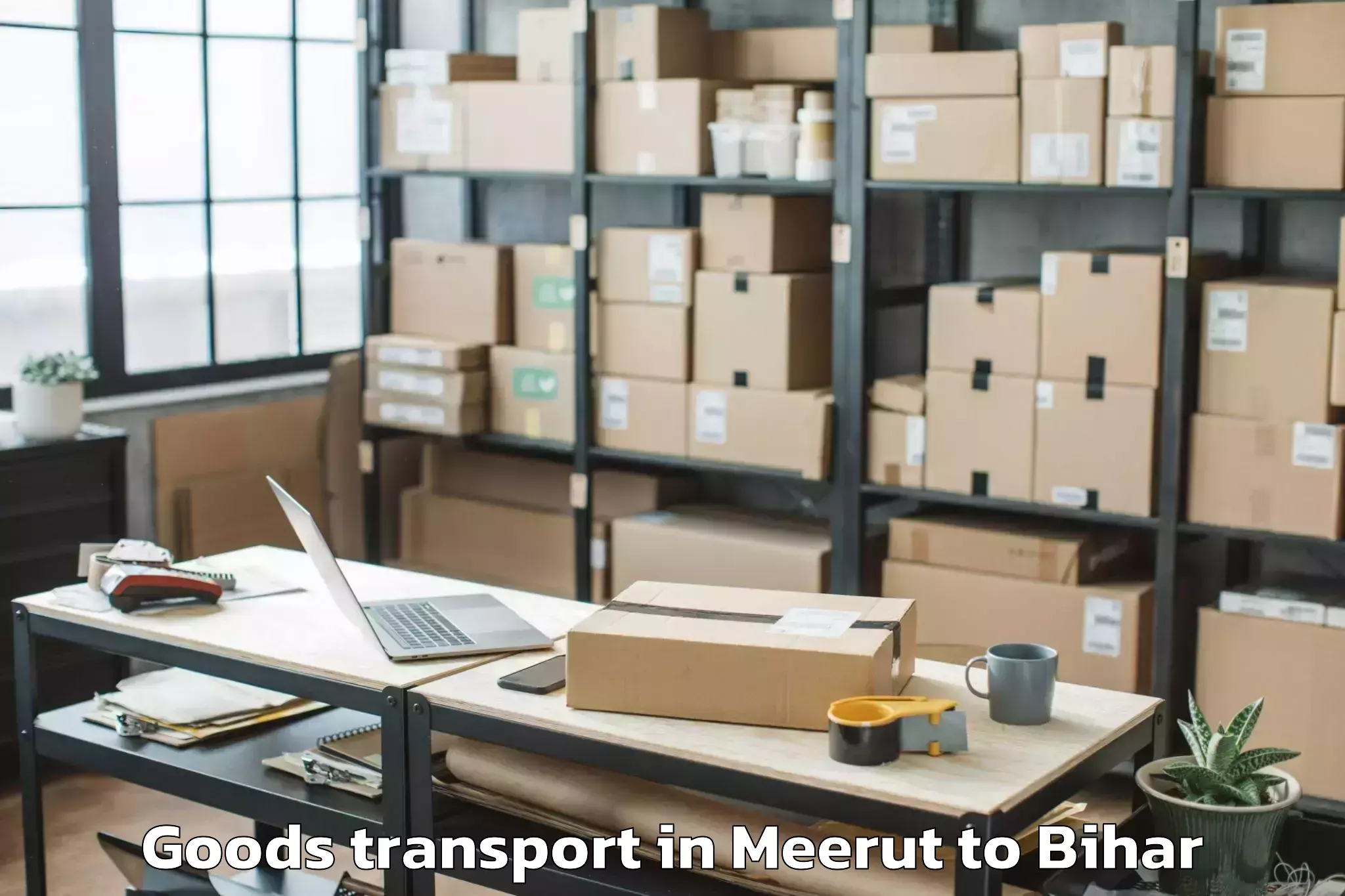 Book Meerut to Barharia Goods Transport Online